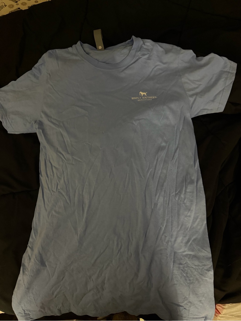 Simply Southern Men's Short-Sleeve Pocket Logo T-Shirt - Light Blue— back design